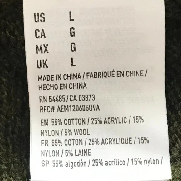 American Eagle Olive Green Zip Sweater (NWOT) - Picture 7 of 7